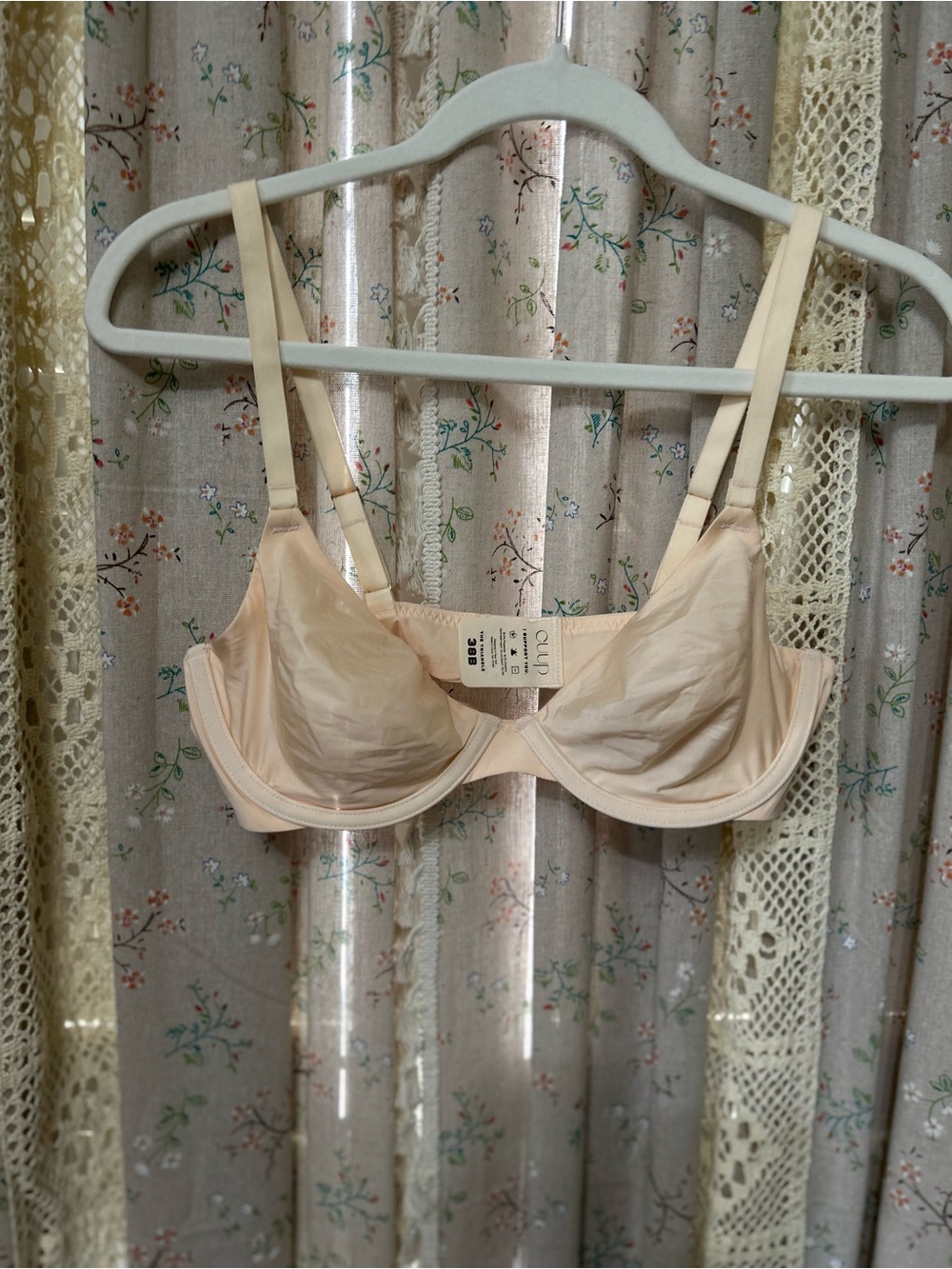 CUUP The Triangle Bra 38B Nude Blush Underwire NWOT